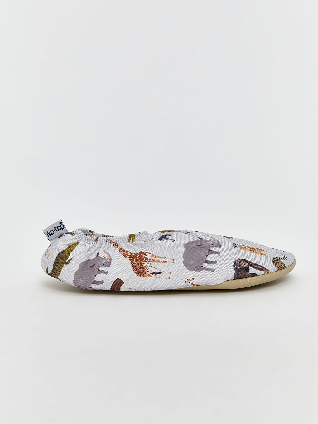 Bej Hayvan Baskılı Kız Çocuk Deniz Ayakkabısı-1