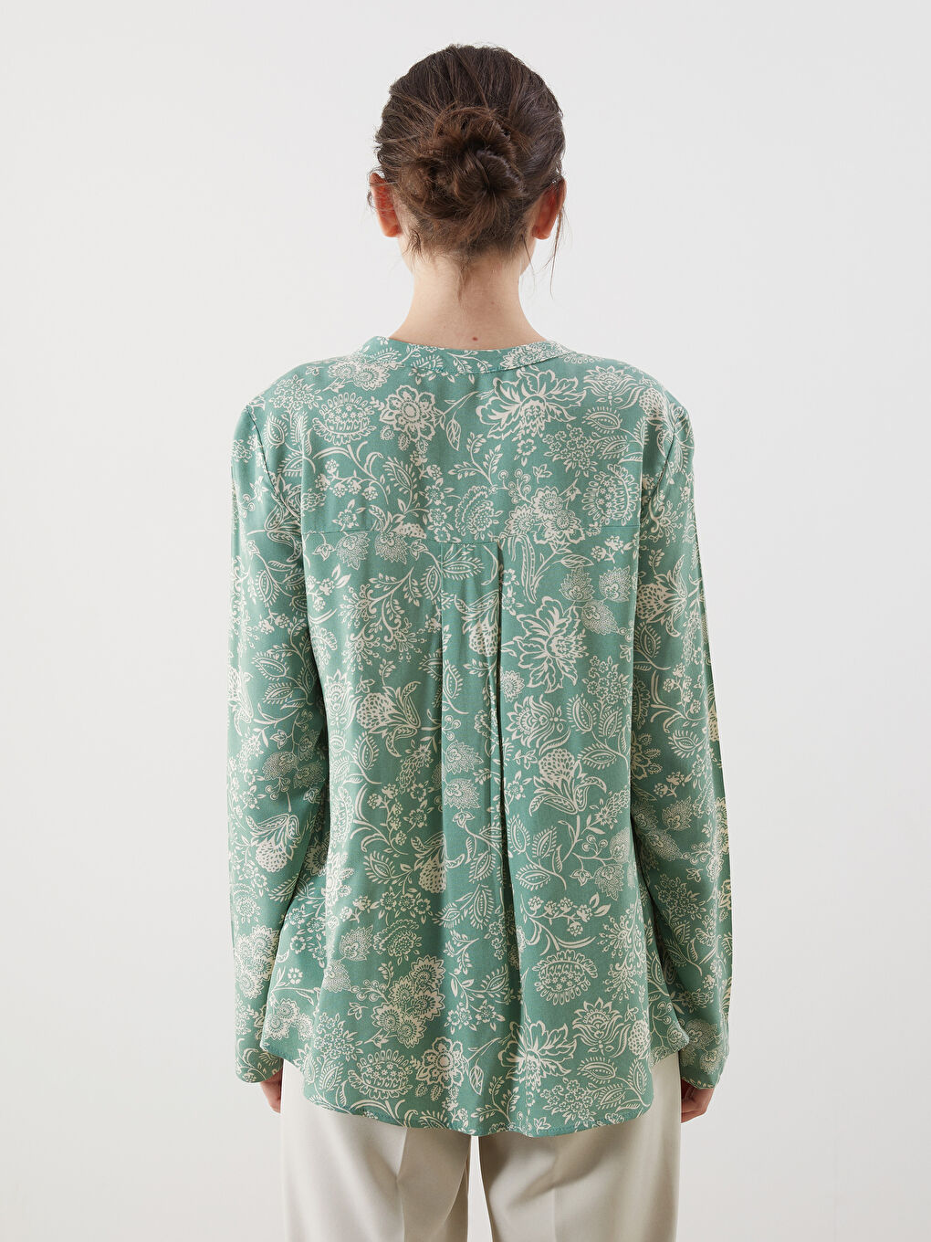 Wacky Collar Floral Women's Blouse -S5M287Z8-LRL