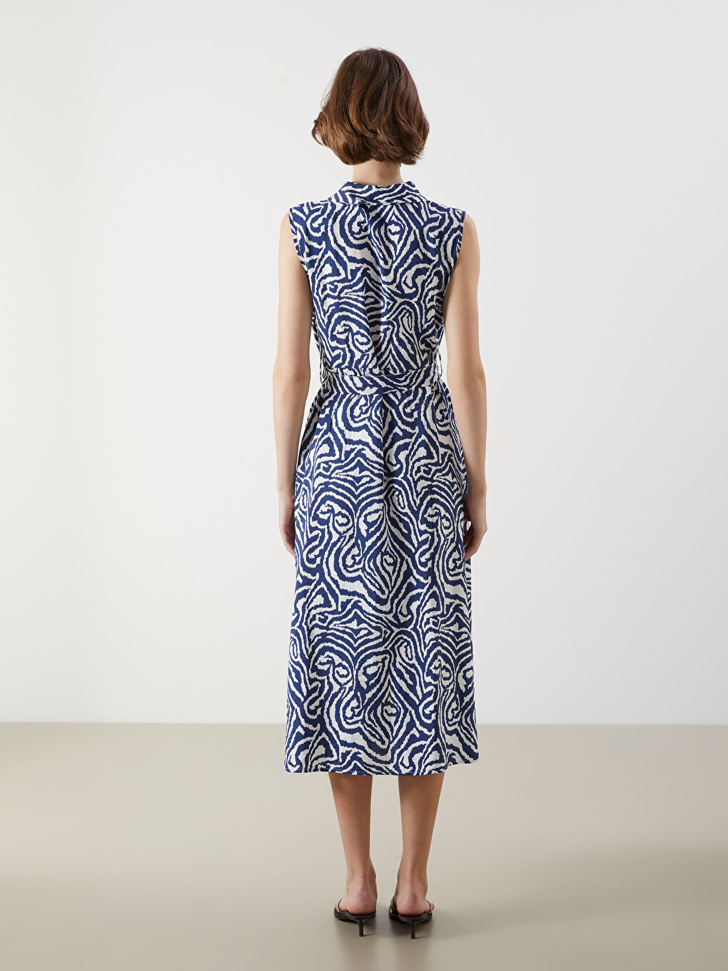 Regular Fit Patterned Shirt Dress -S5M301Z8-LQK