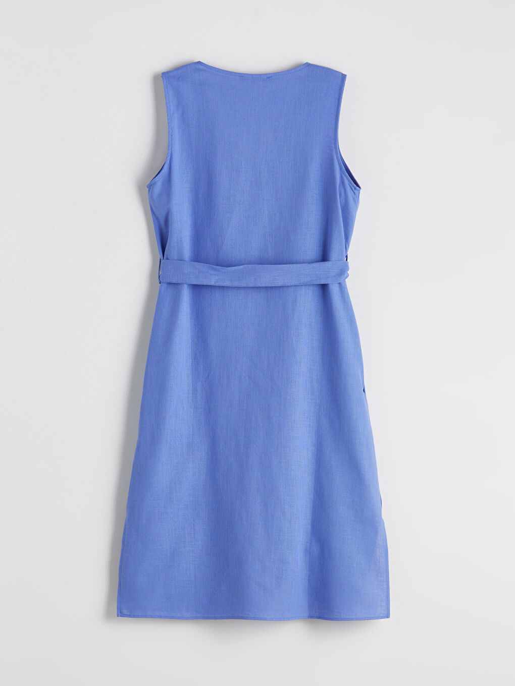 LCWAIKIKI Classic V Neck Sash Dress -S5M320Z8-YQP