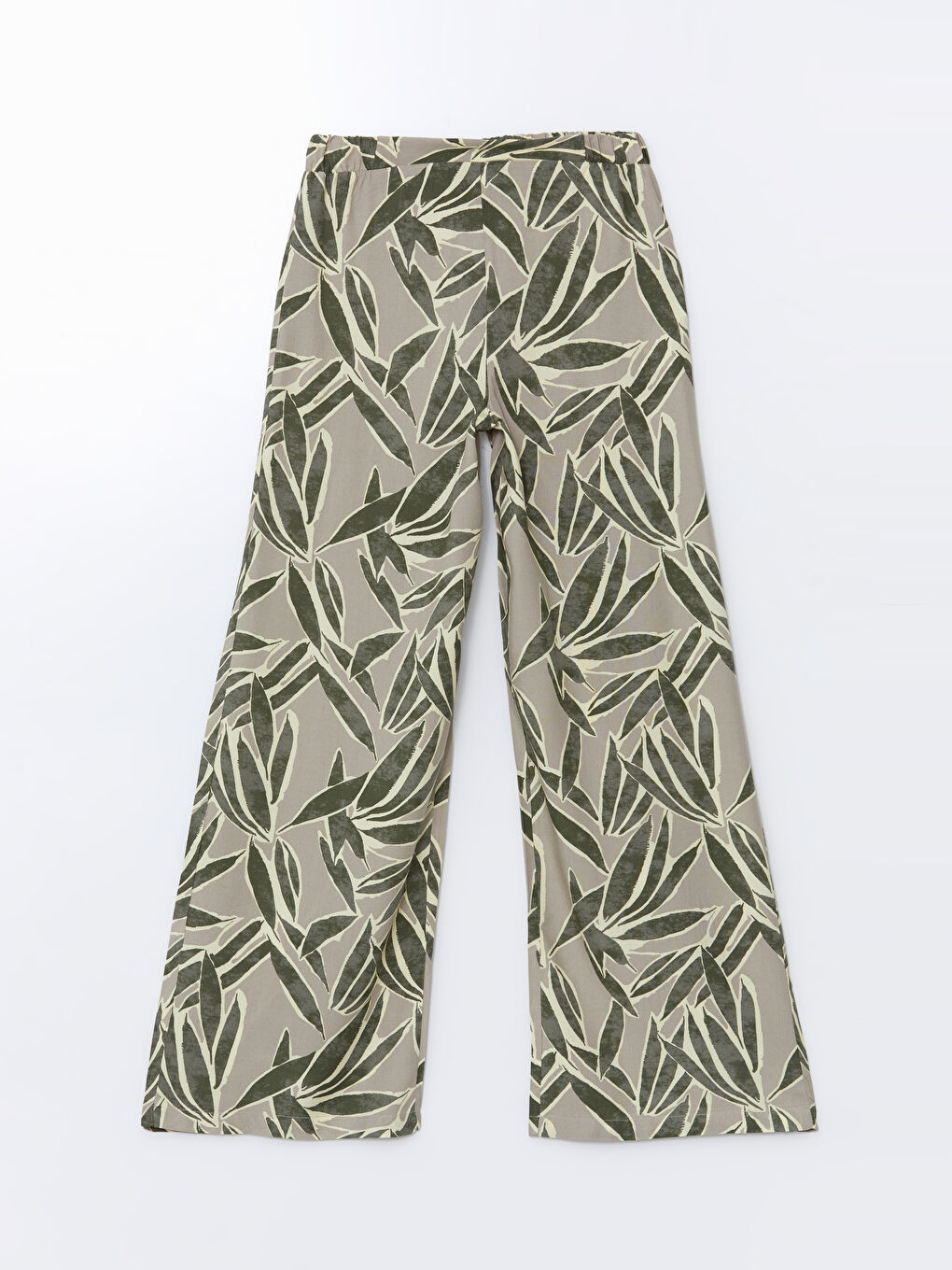 Elastic Waist Patterned Women's Trousers -S5M338Z8-LRK