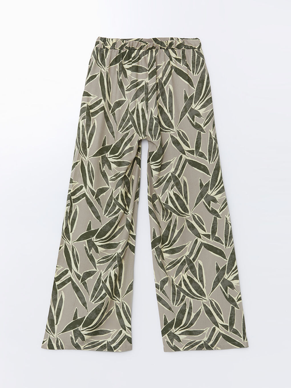 Elastic Waist Patterned Women's Trousers -S5M338Z8-LRK
