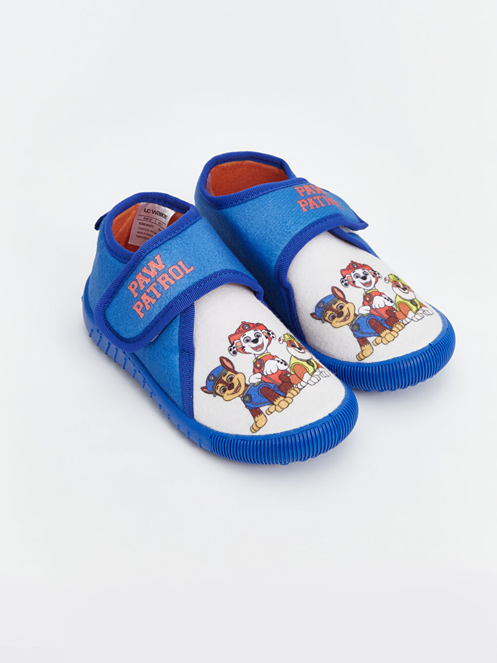 LCW STEPS Mavi Paw Patrol Baskılı Cırt Cırtlı Erkek Bebek Panduf