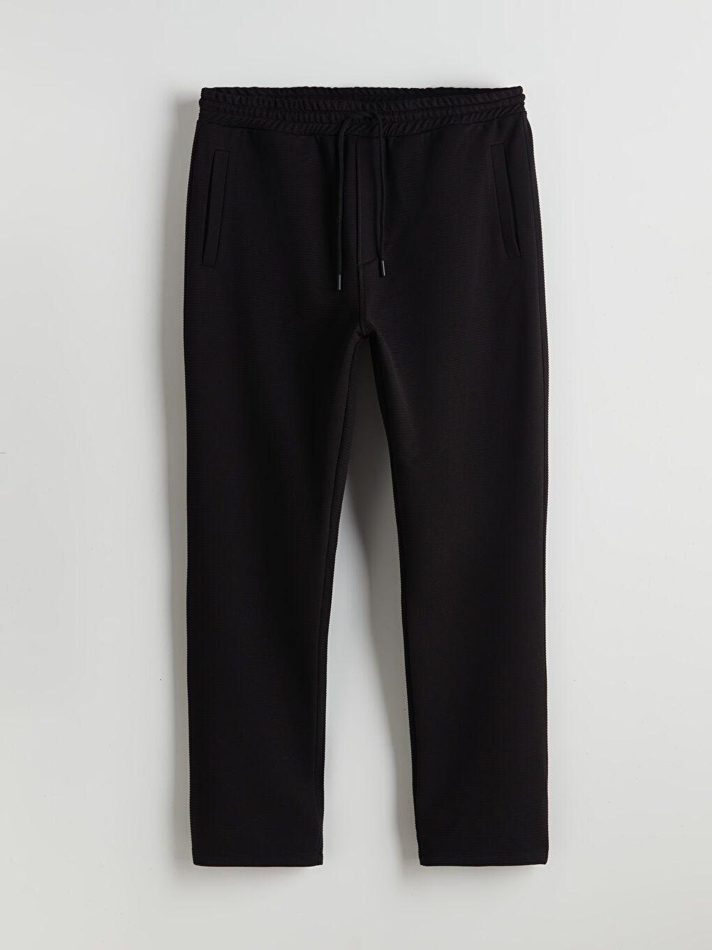 Siyah Standart Kalıp Erkek Eşofman Altı-4