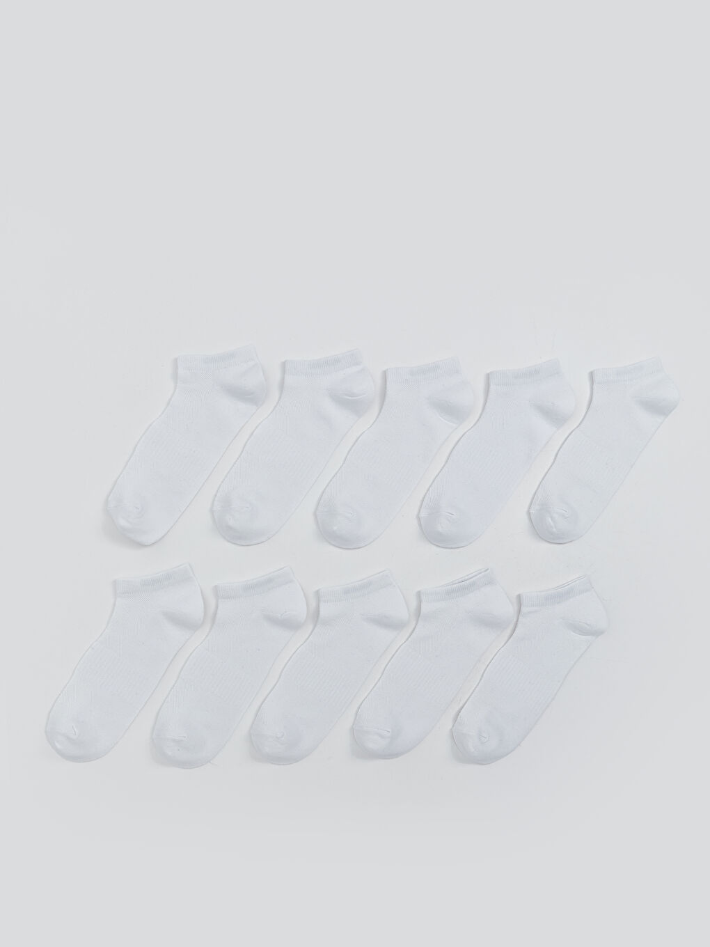 LCW ACCESSORIES Beyaz Erkek Patik Çorap 10'lu