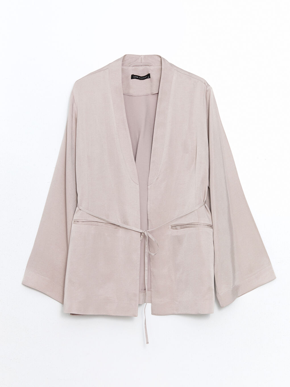 LCW Modest Pembe Şal Yaka Kadın Kimono - 5