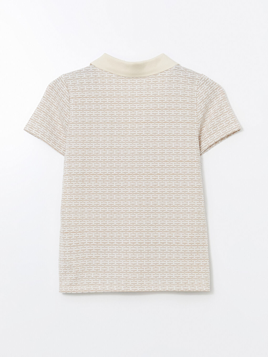 Polo Neck Patterned Women'S T-Shirt -S5M437Z8-MHK