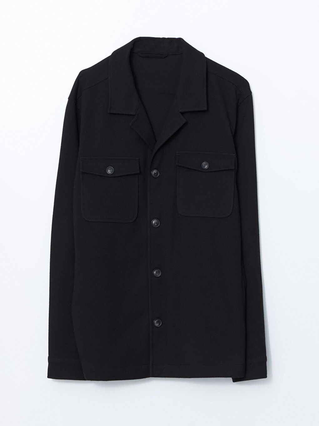 Siyah Standart Kalıp Erkek Blazer Ceket-4