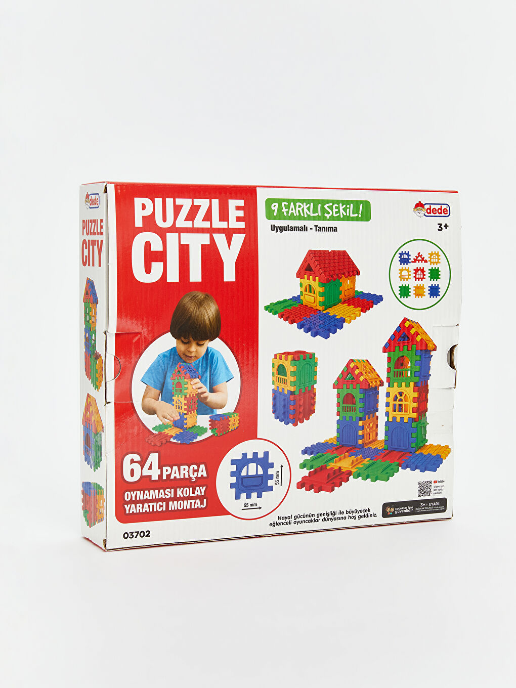 LCW ACCESSORIES 64 Parça Puzzle City Yapı Blok Oyun Seti