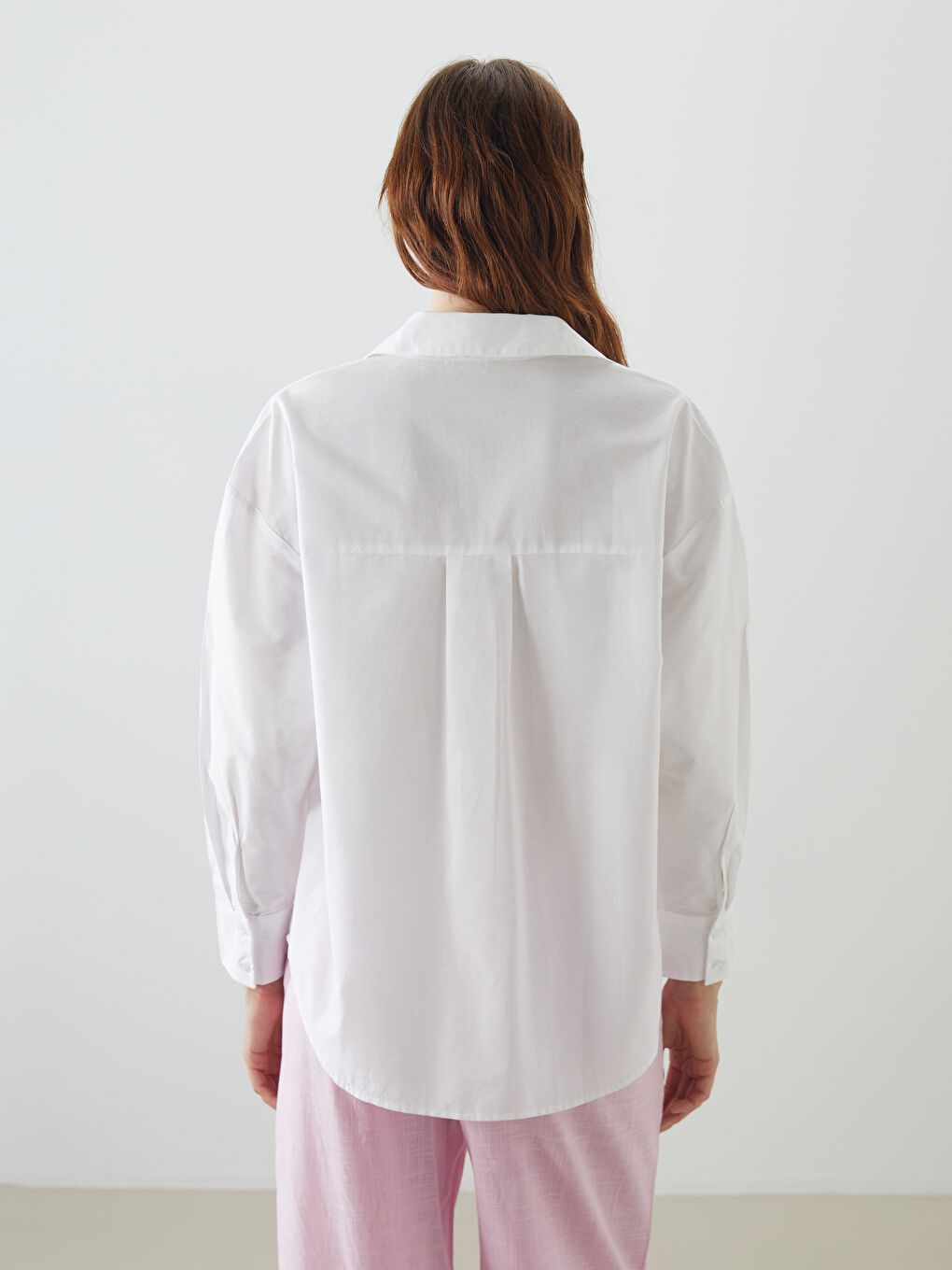 Openwork Oversize Women's Shirt-3
