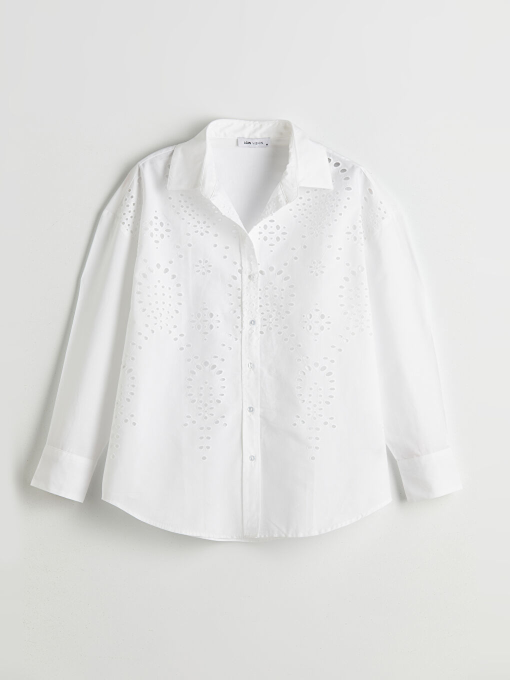 Openwork Oversize Women's Shirt-4