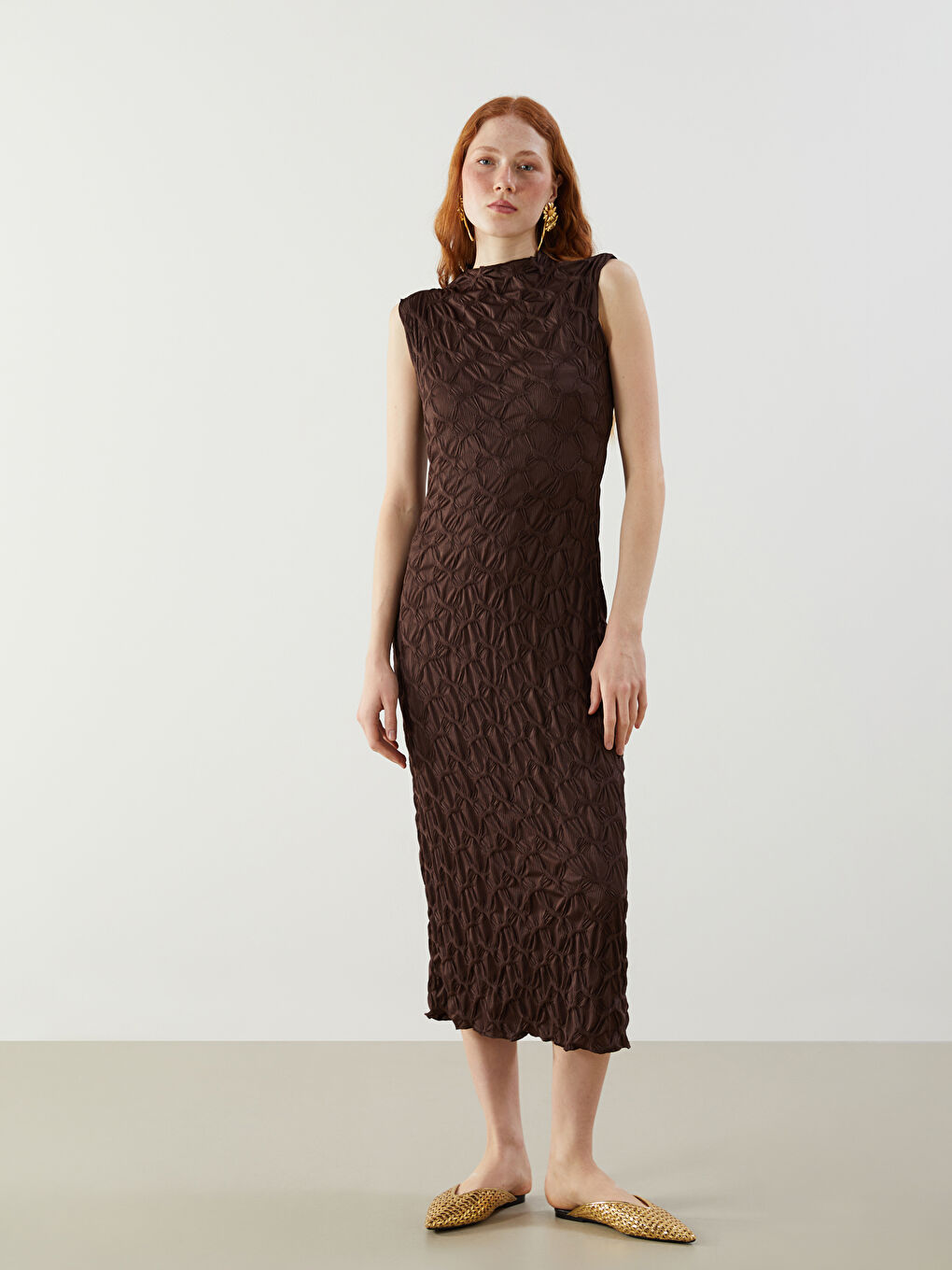 Woman BROWN Dress -S5M638Z8-HSK