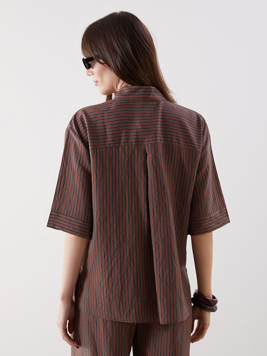 striped oversize women's shirt -S5M653Z8-LET