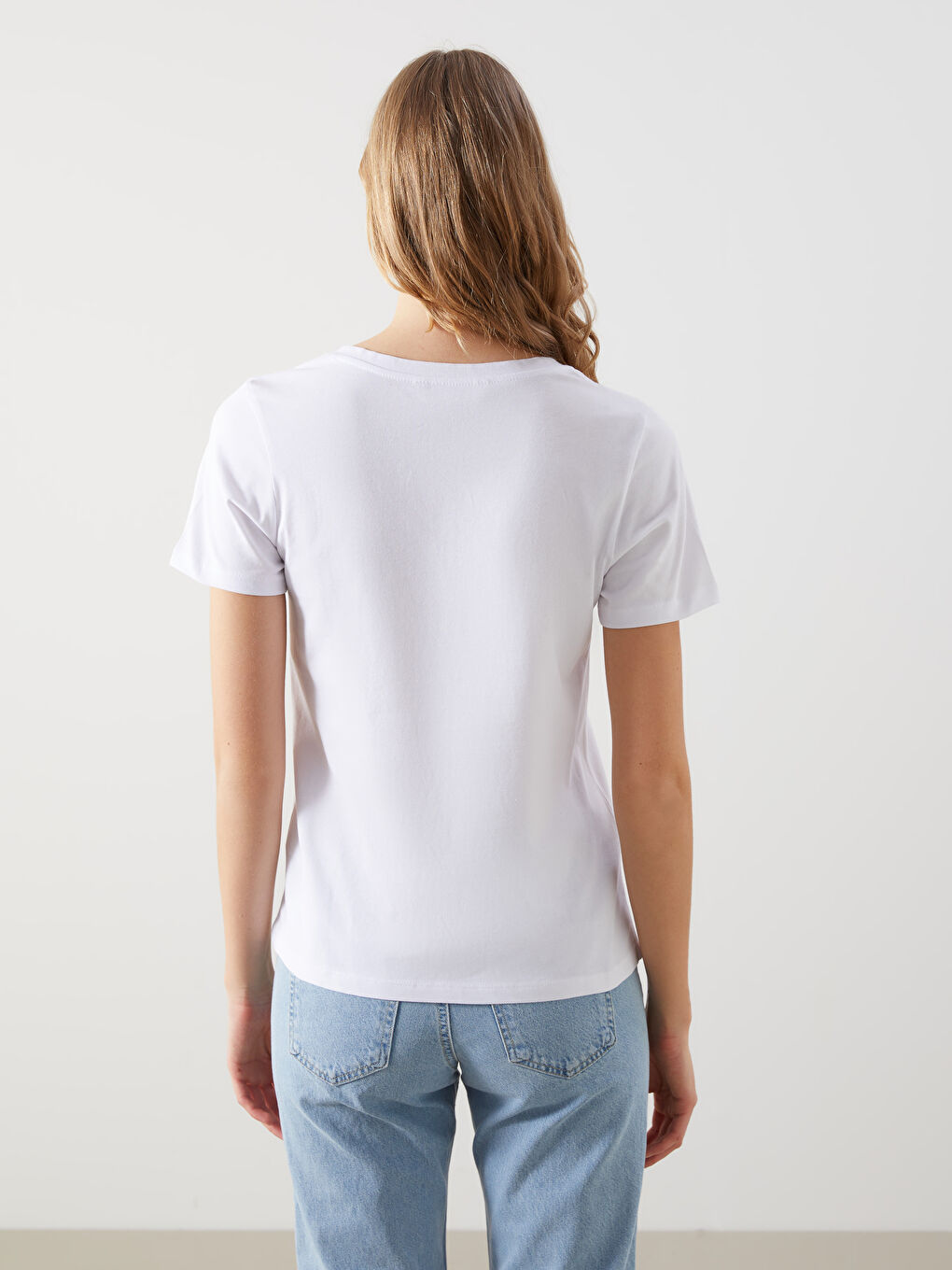 V Neck Women's T-Shirt -S5M657Z8-Q6K