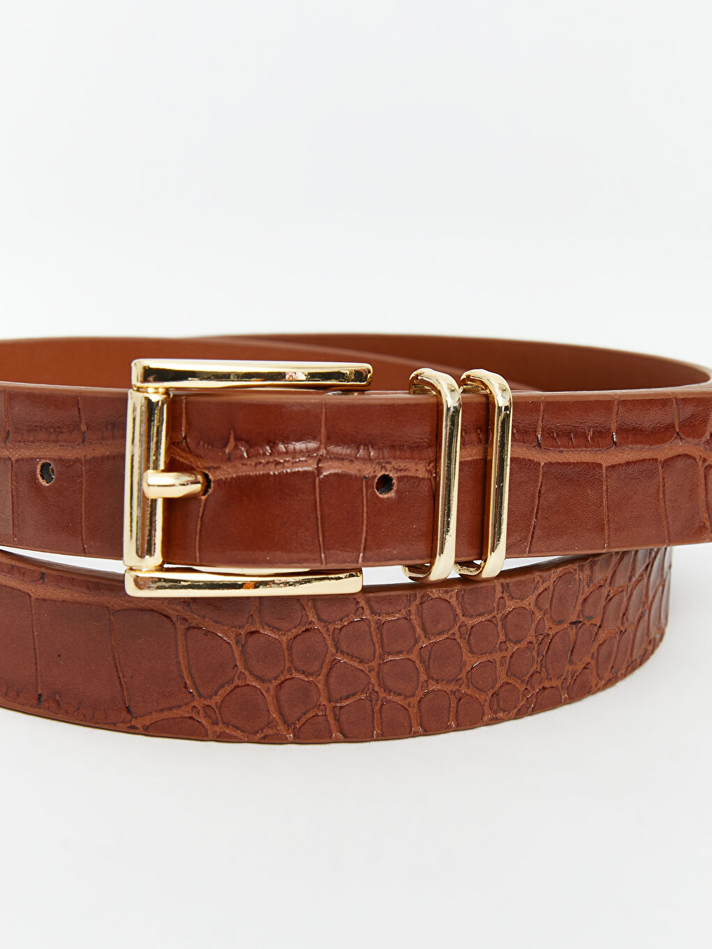 Faux Leather Women's Belt 2 Pack-6