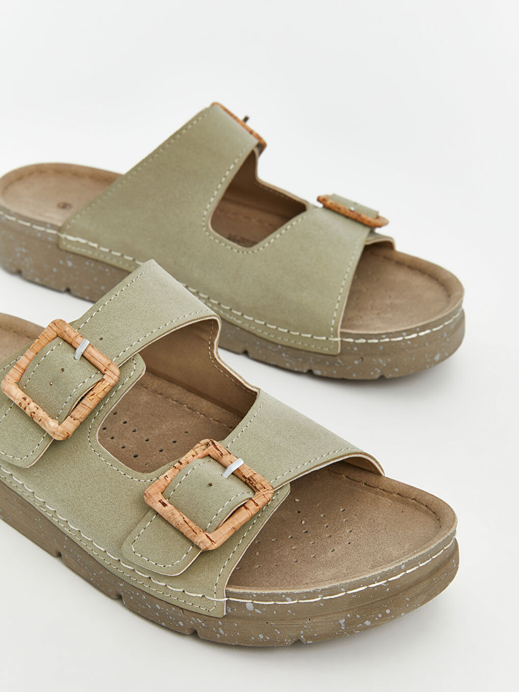 LCW STEPS Suede Look Women's Slippers -S5M671Z8-FG0