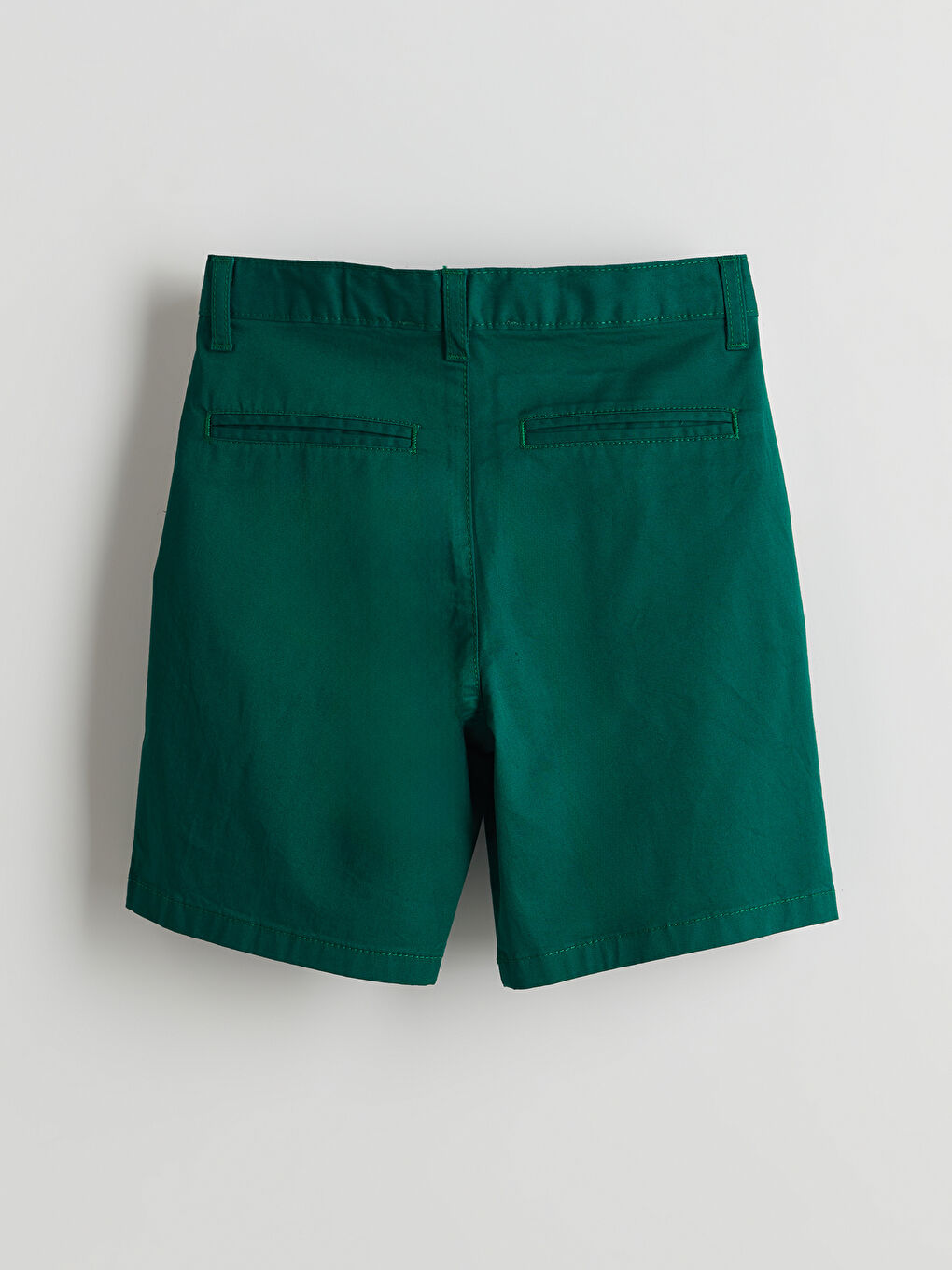 Yeşil Beli Ayarlanabilir Lastikli Erkek Çocuk Şort-1