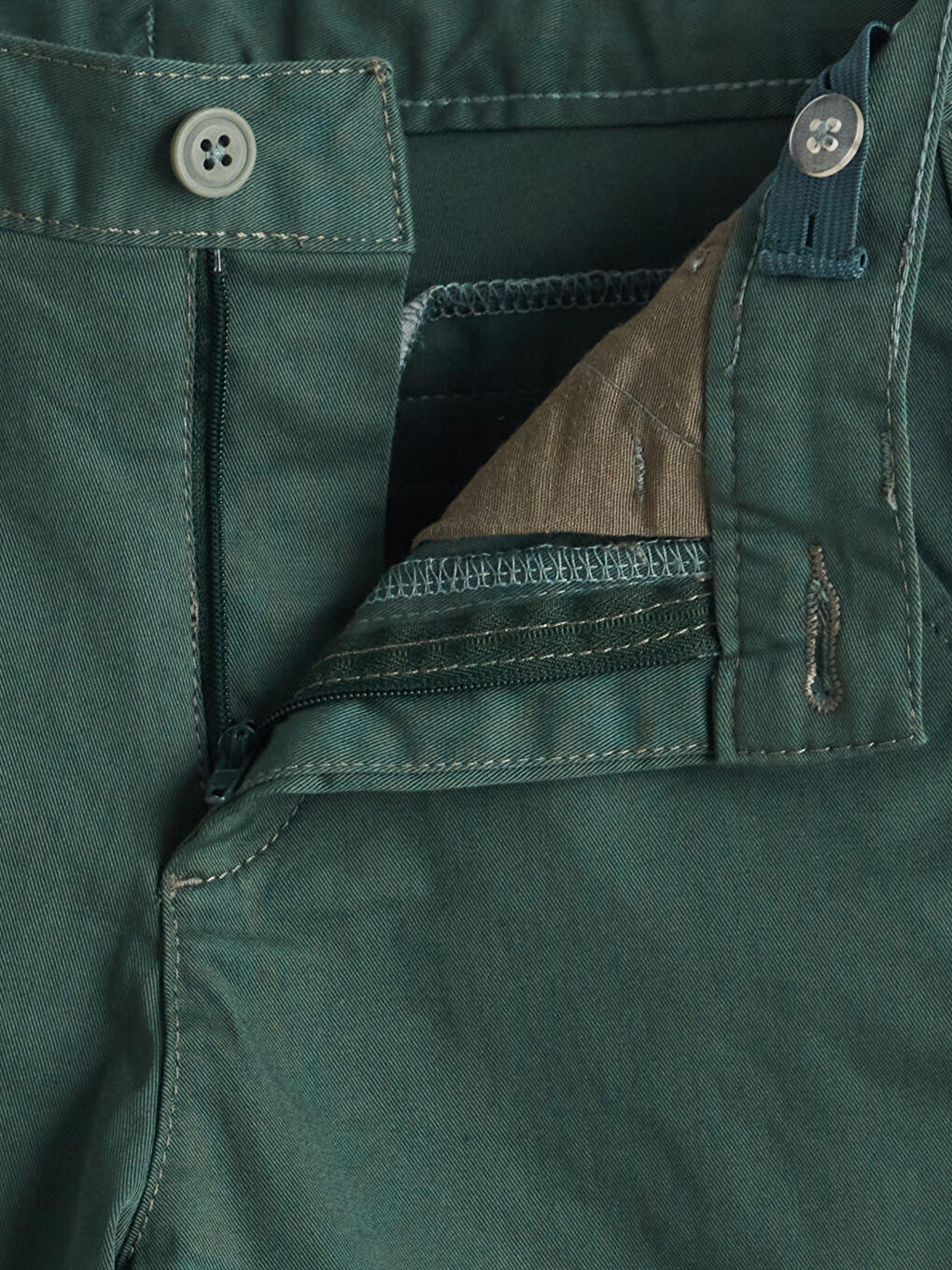 Yeşil Beli Ayarlanabilir Lastikli Erkek Çocuk Şort-1