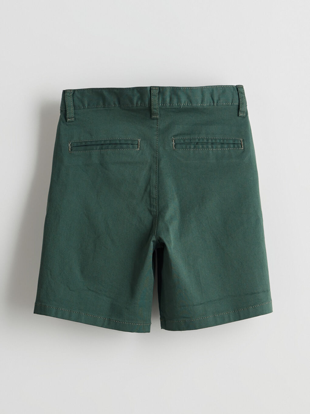 Yeşil Beli Ayarlanabilir Lastikli Erkek Çocuk Şort-2