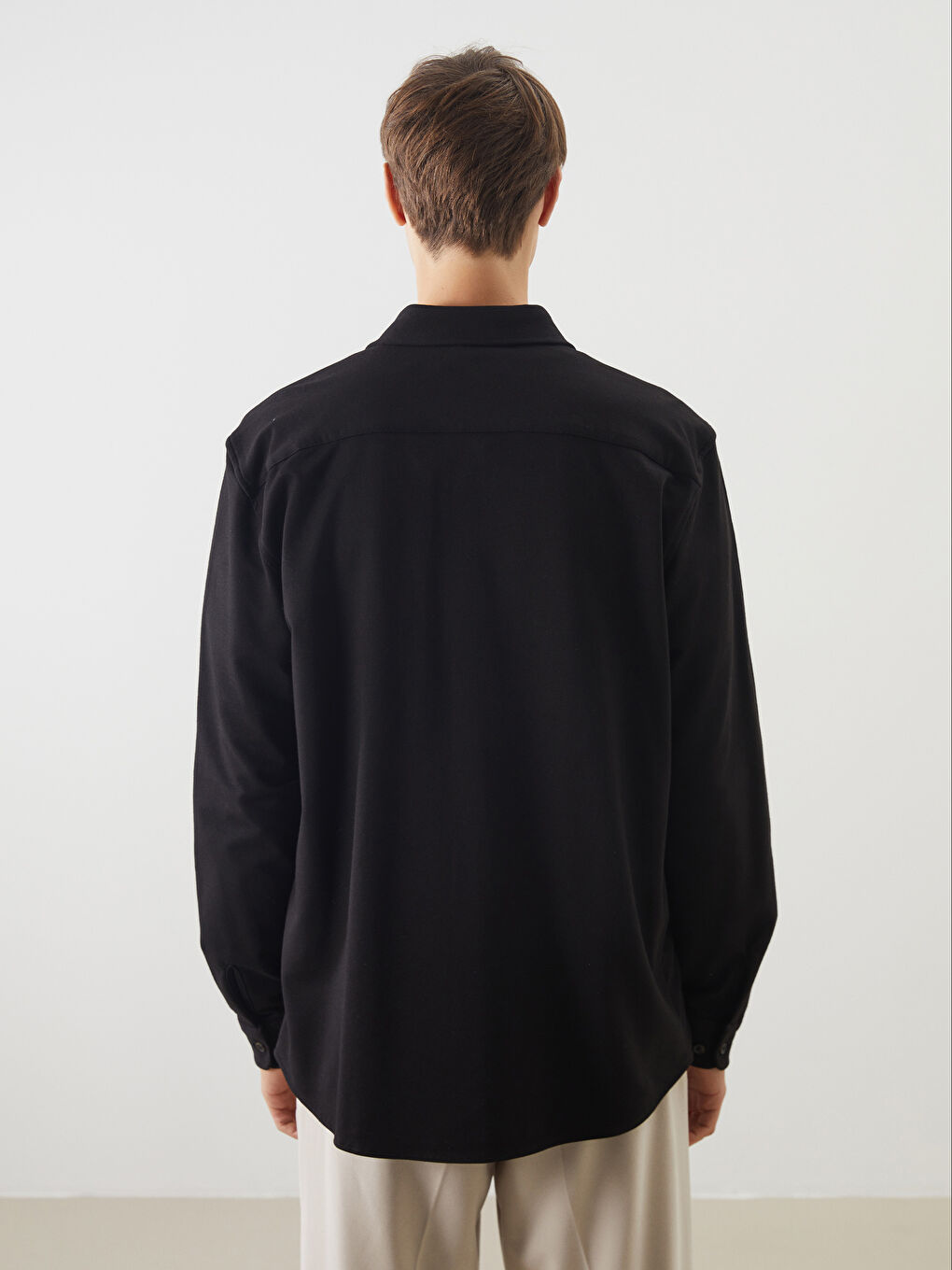 LCW Vision Slim Fit Uzun Kollu Erkek Gömlek -S5M692Z8-CVL