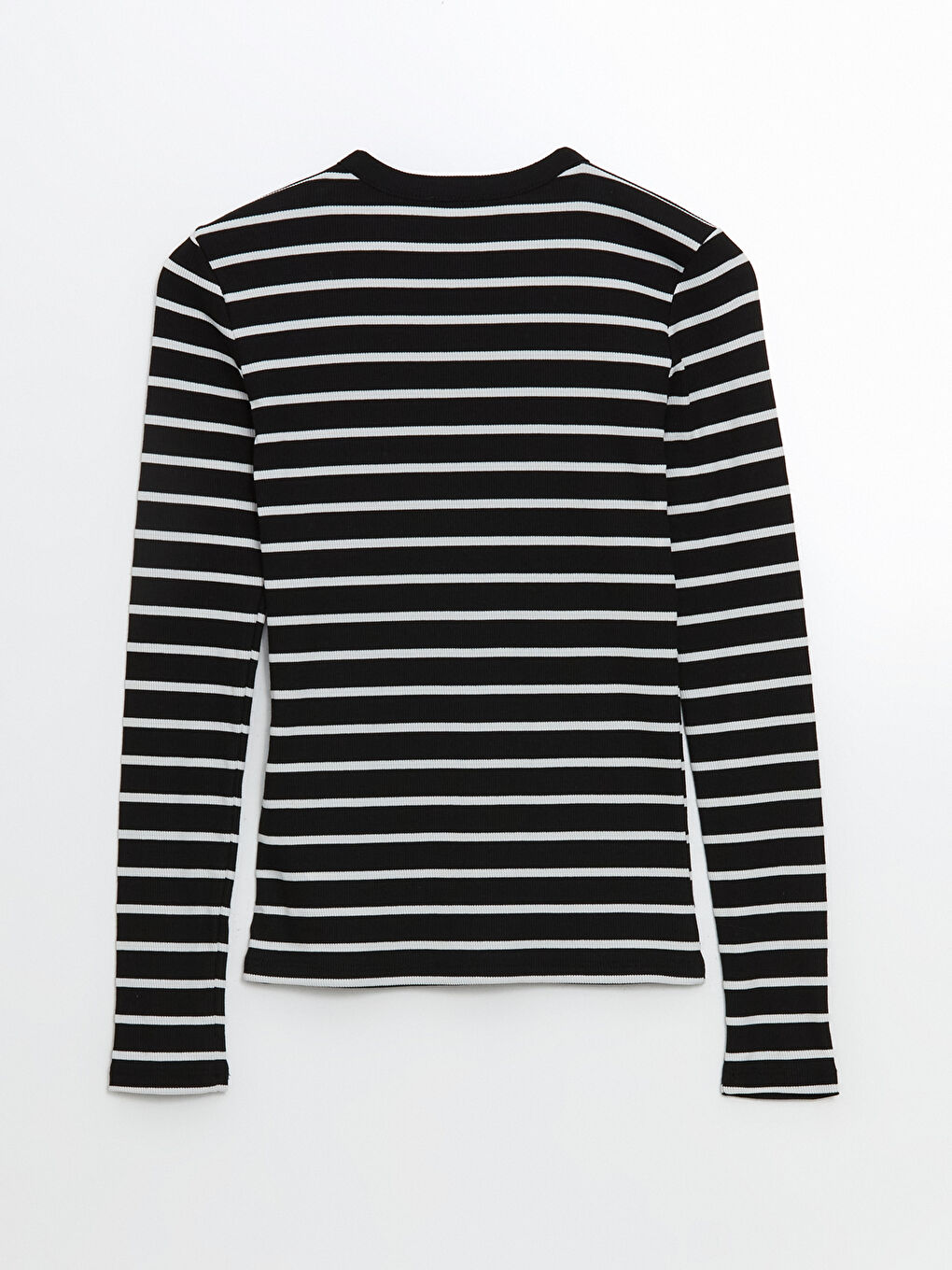Crew Neck Striped Women T-Shirt -S5M704Z8-LEG