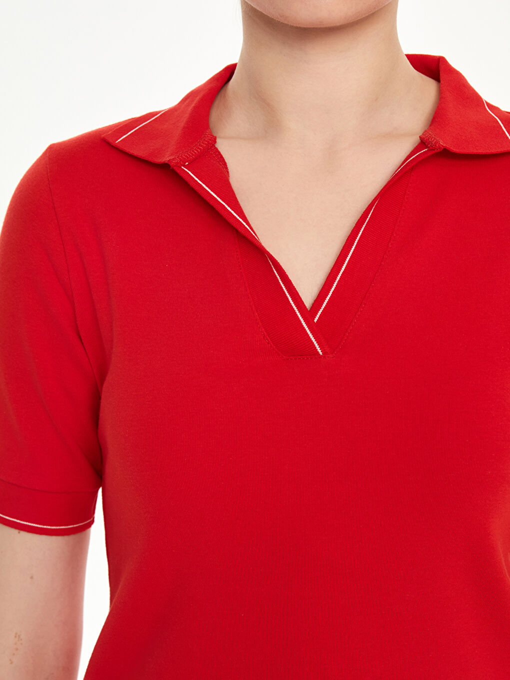 Polo Neck Women's T-Shirt -S5M725Z8-KYV