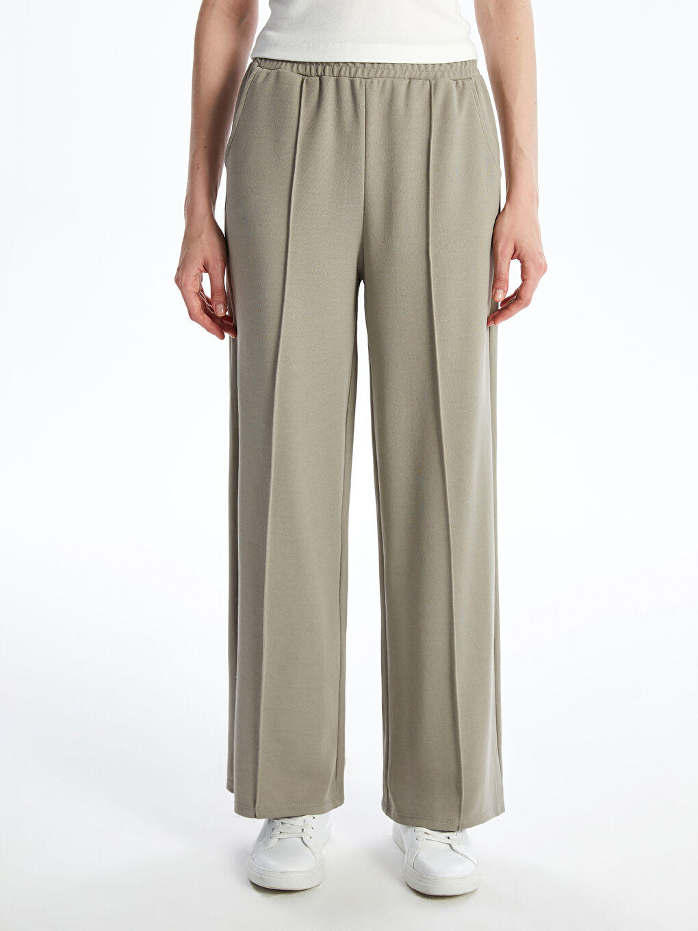 Women's Sweatpants with Elastic Waist -S5M727Z8-GTC