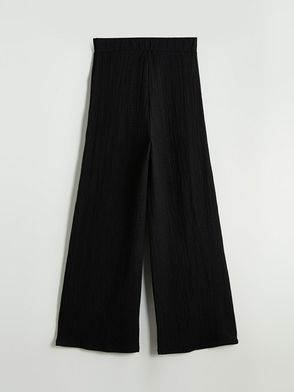 Elastic Waist Textured Women's Trousers -S5M728Z8-CVL