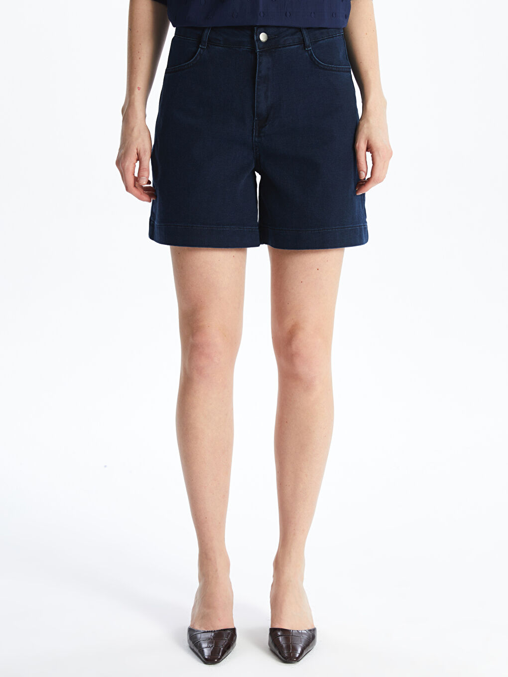 Regular Fit Women's Denim Shorts -S5M740Z8-507