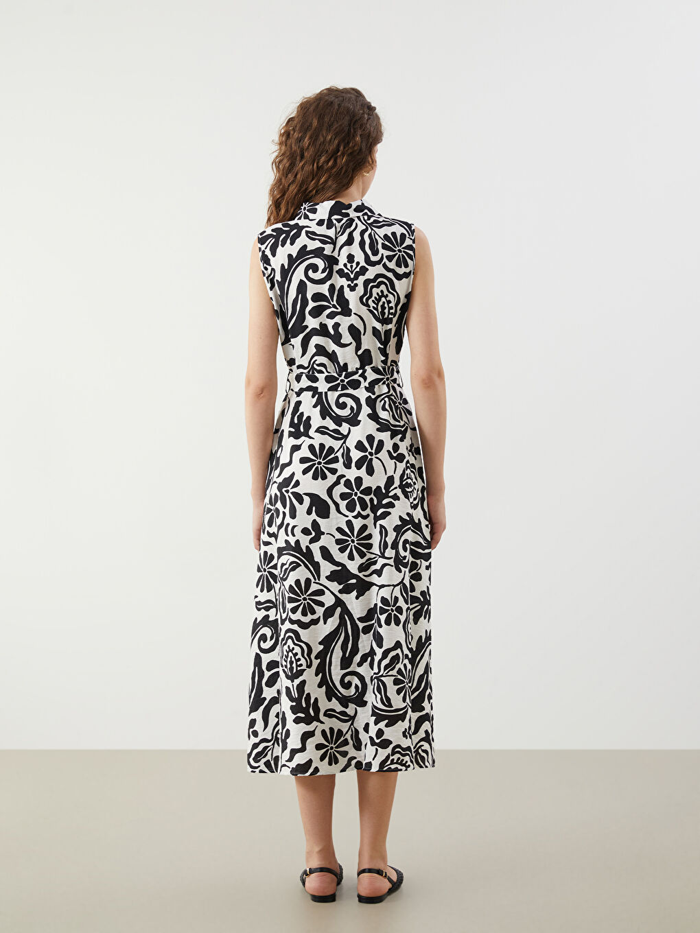 Regular Fit Patterned Shirt Dress -S5M822Z8-LQJ