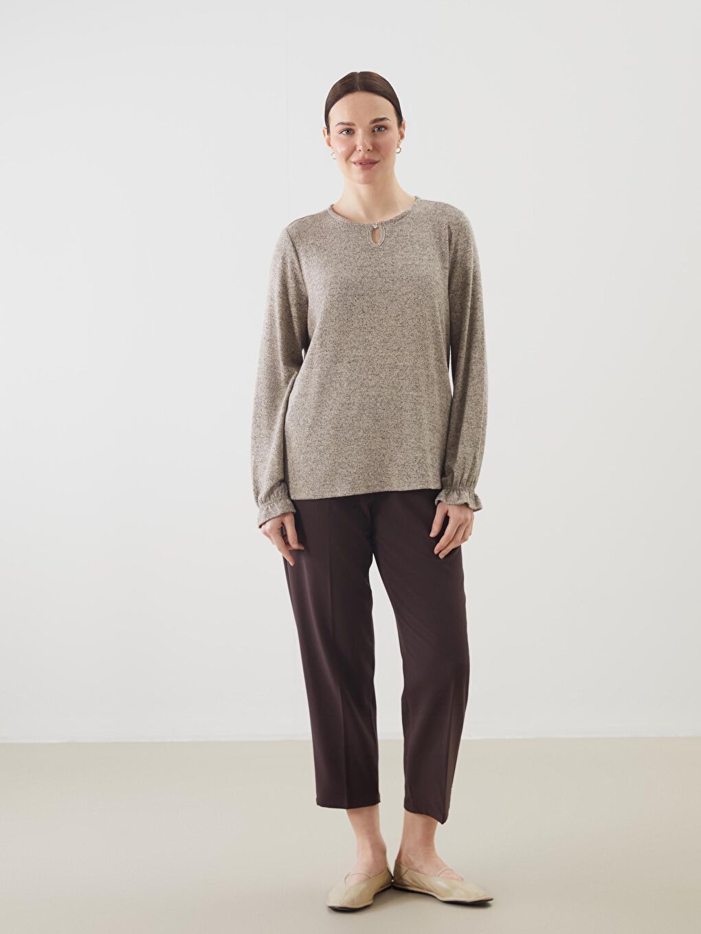 Crew Neck Blouse-3