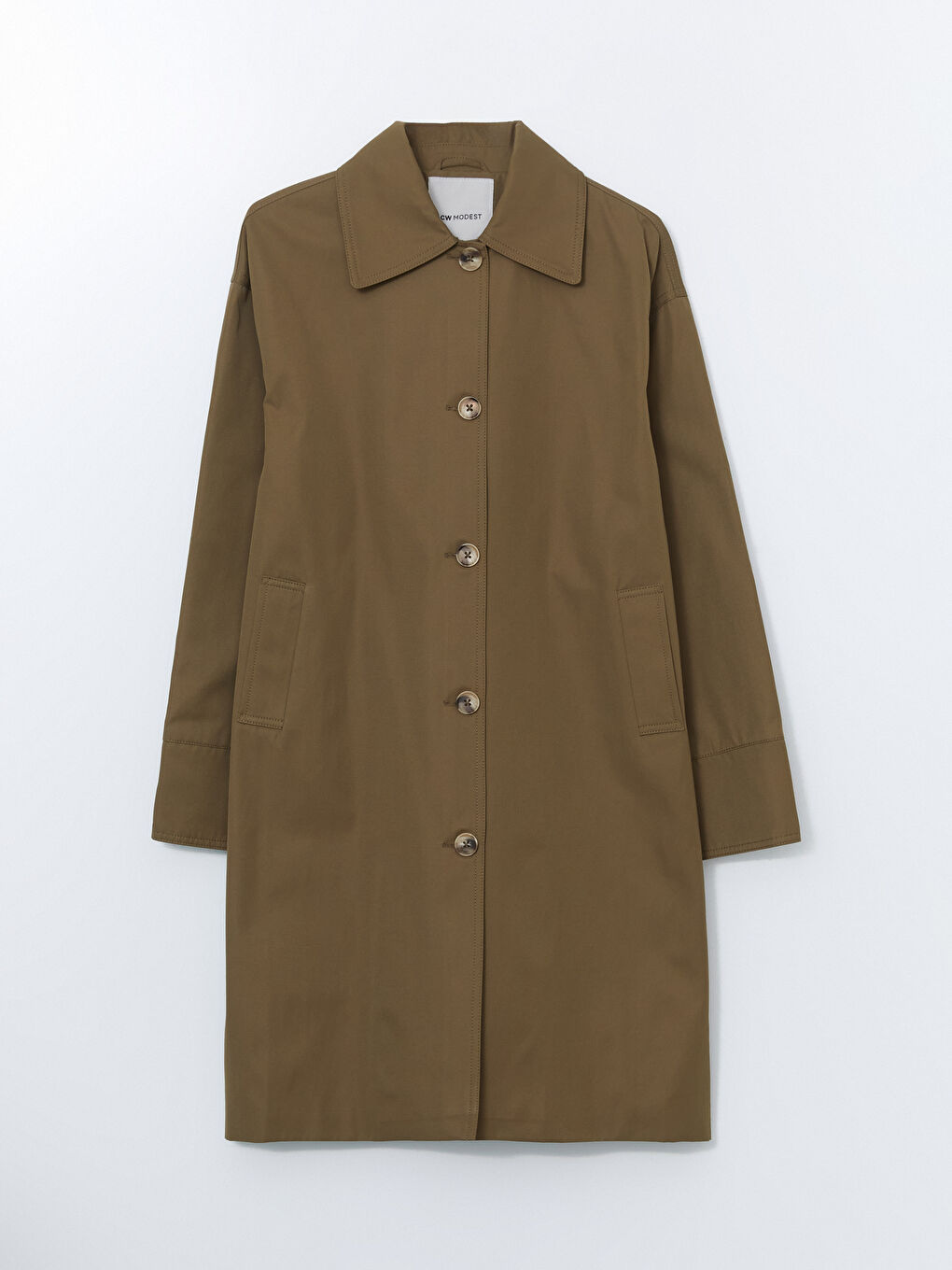 Shirt Collar Oversize Women's Trench Coat -S5M836Z8-D2T