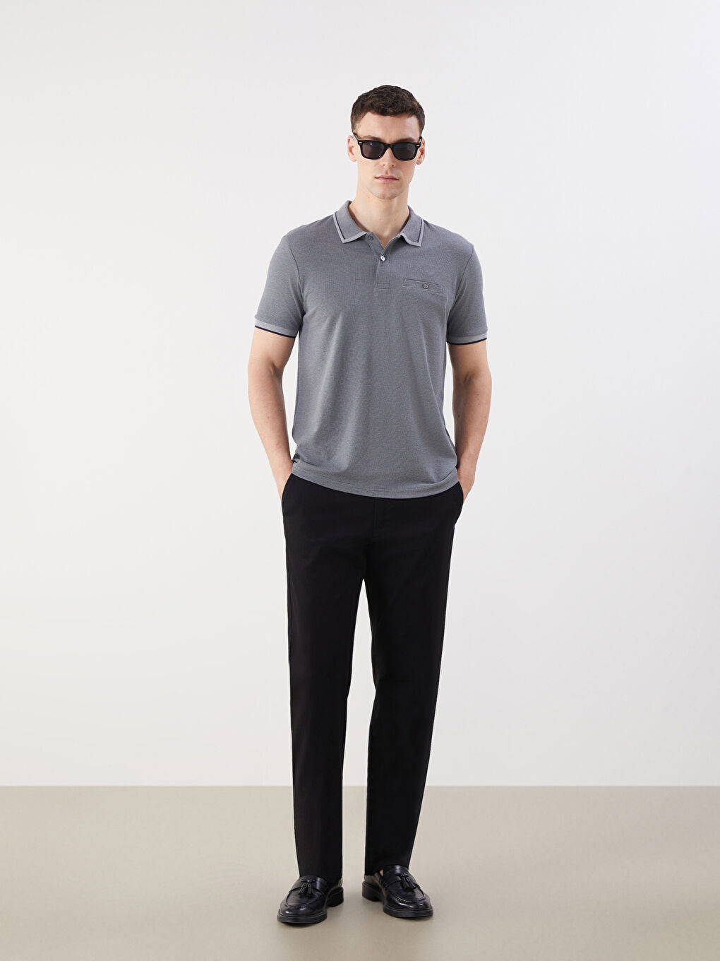 LCWAIKIKI Classic Men's Polo Neck T-Shirt -S5M846Z8-MKK