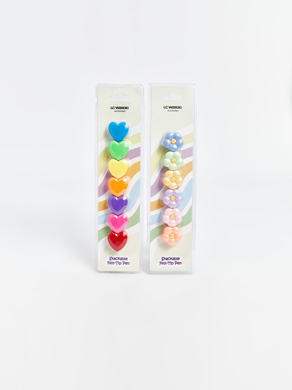 LCW ACCESSORIES مجموعة أقلام ذو طرف شعر بنقشة قلب -W5BK90Z4-QBC