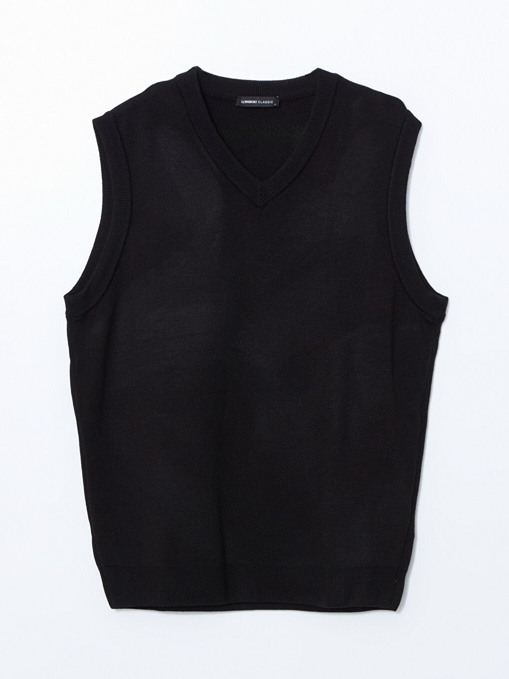 Standard Fit V Neck Men's Knitwear Sweater Vest-5