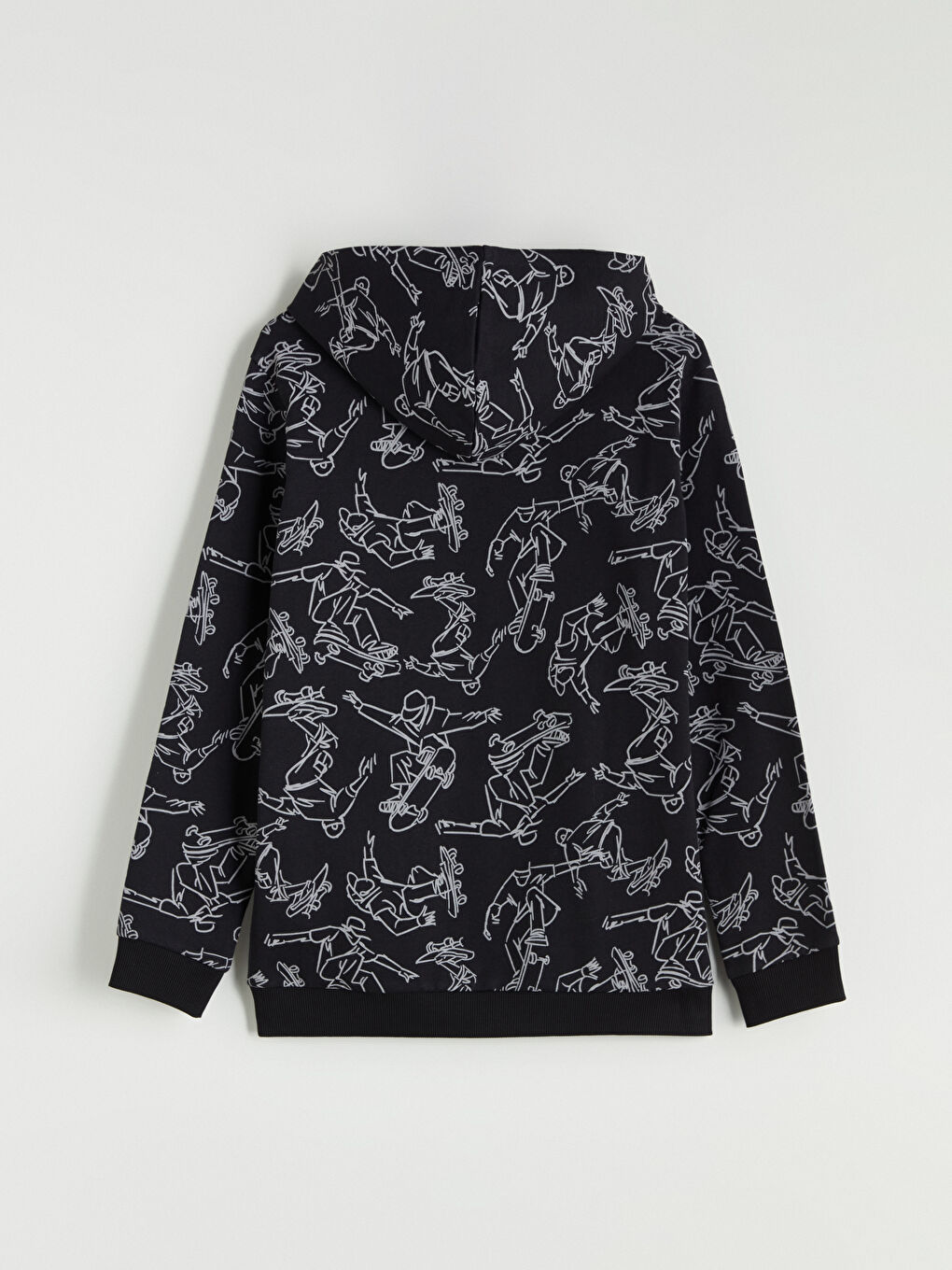 Siyah Kapüşonlu Erkek Çocuk Eşofman Takım-3