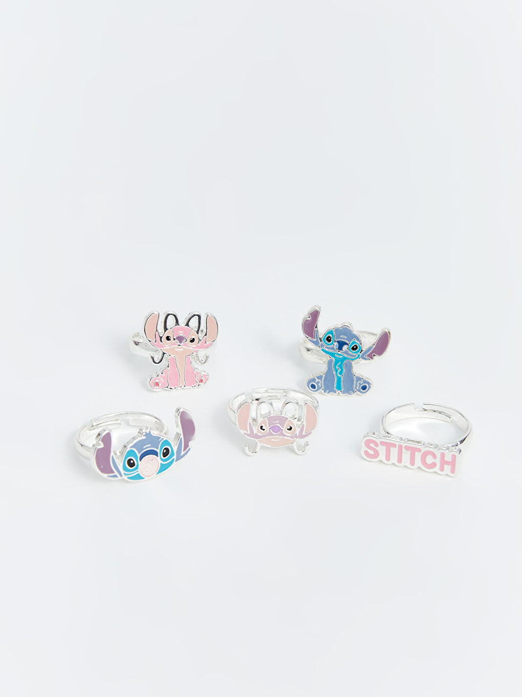 LCW ACCESSORIES طقم خواتم بنات مطبوع ليلو وستيتش -W5BL52Z4-M0T