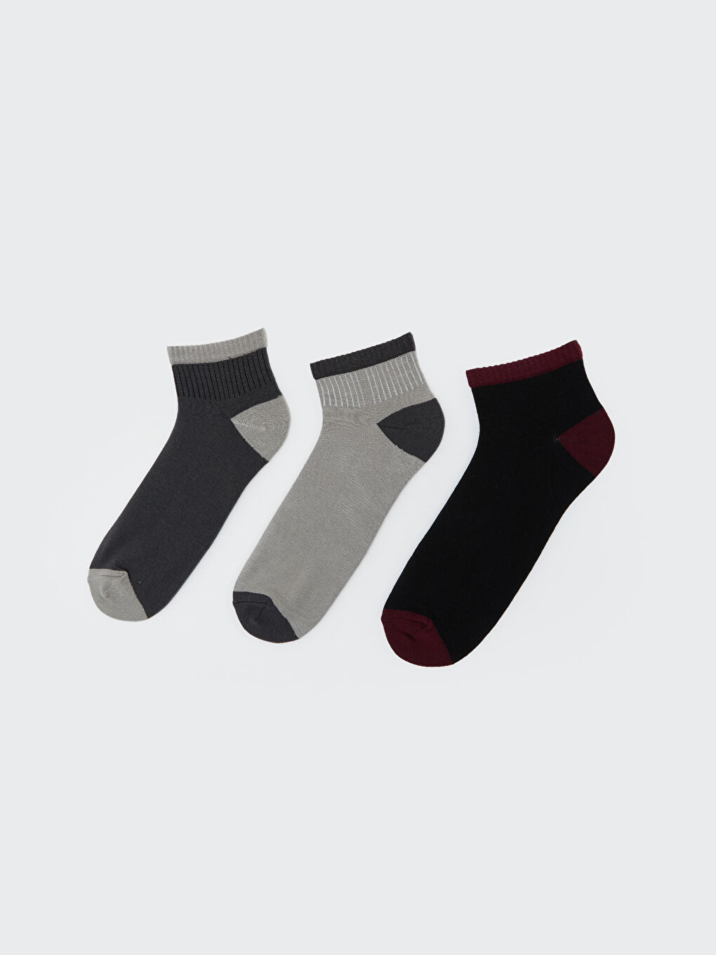 Color Block Men's Ankle Socks 3-pack -S5M993Z8-CVL