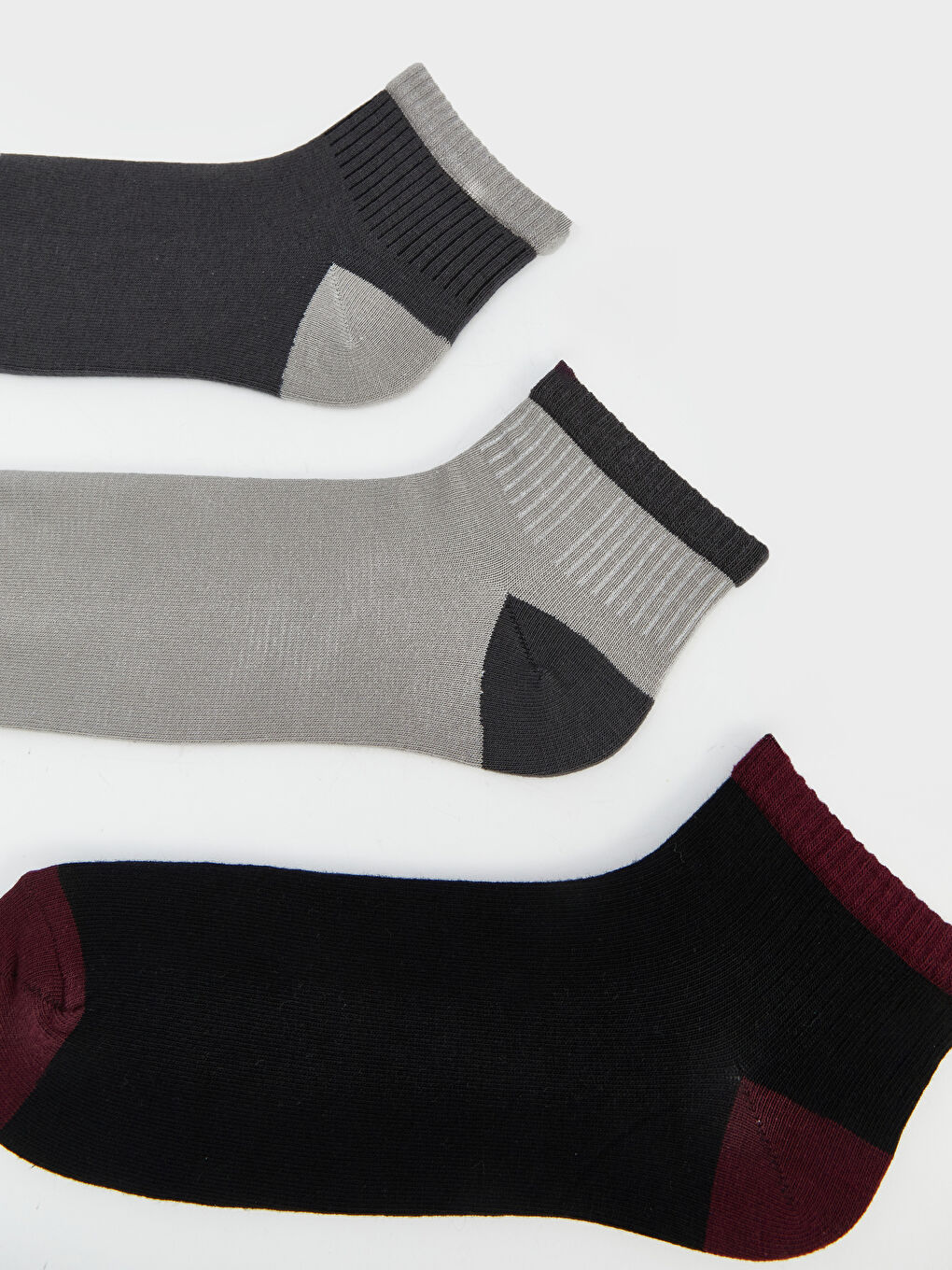 Color Block Men's Ankle Socks 3-pack -S5M993Z8-CVL