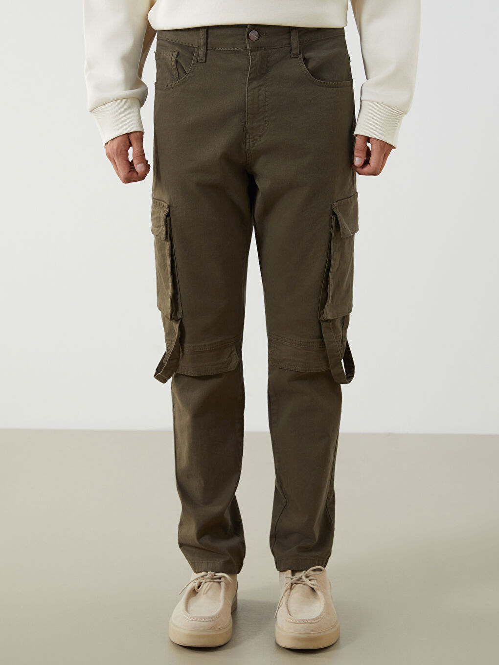 Slim Fit Men's Cargo Trousers-1