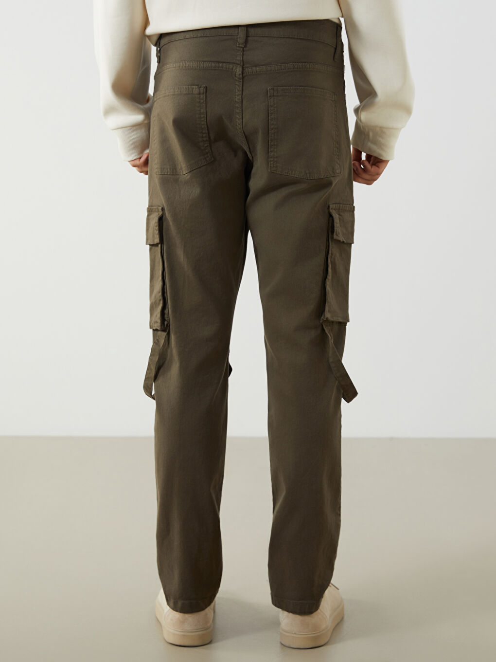 Slim Fit Men's Cargo Trousers-3