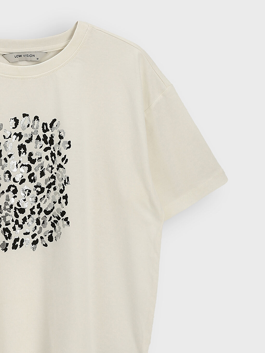 Crew Neck Printed Women's T-Shirt -S5MA57Z8-FFB
