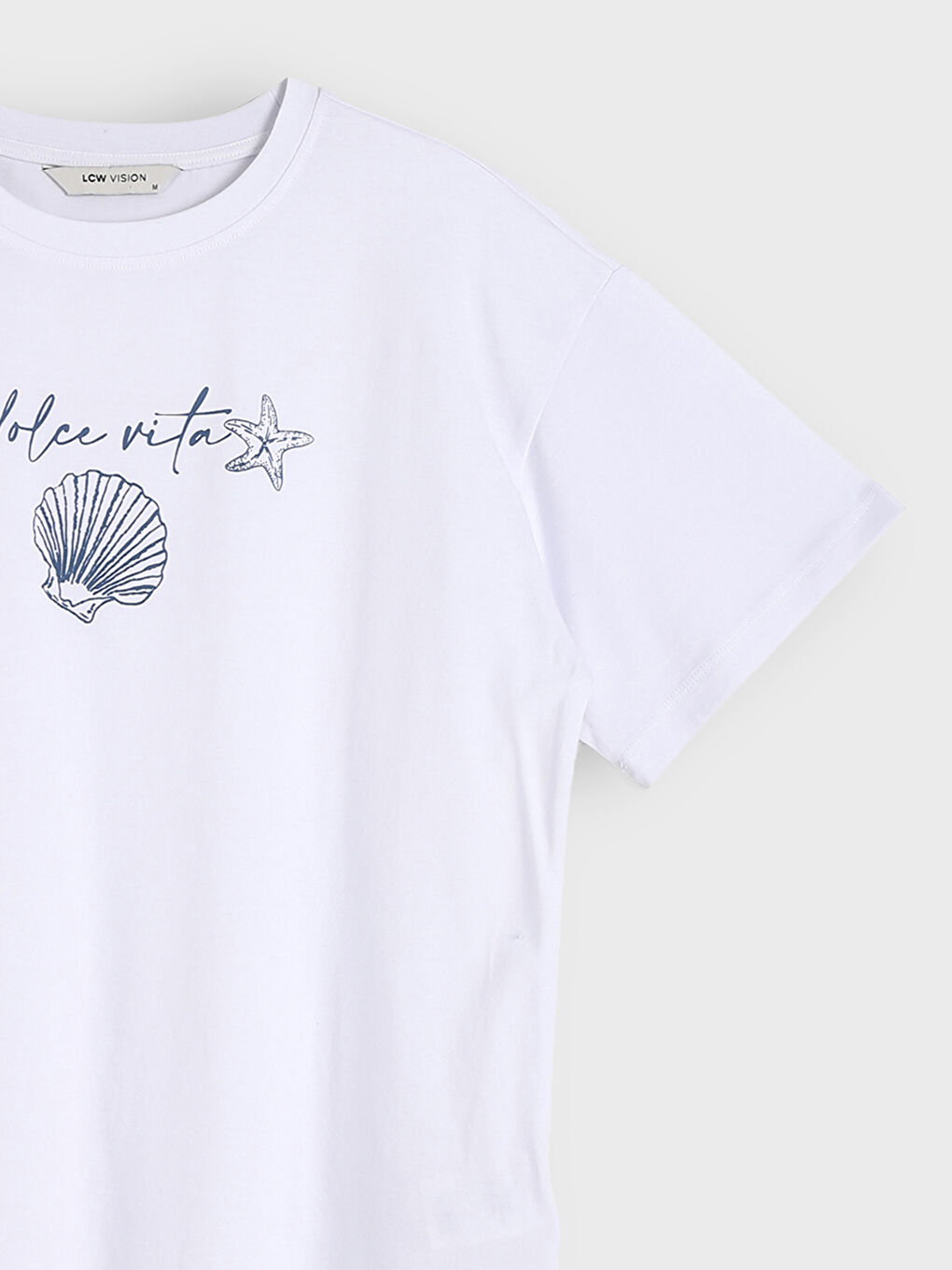 Crew Neck Printed Women's T-Shirt-6