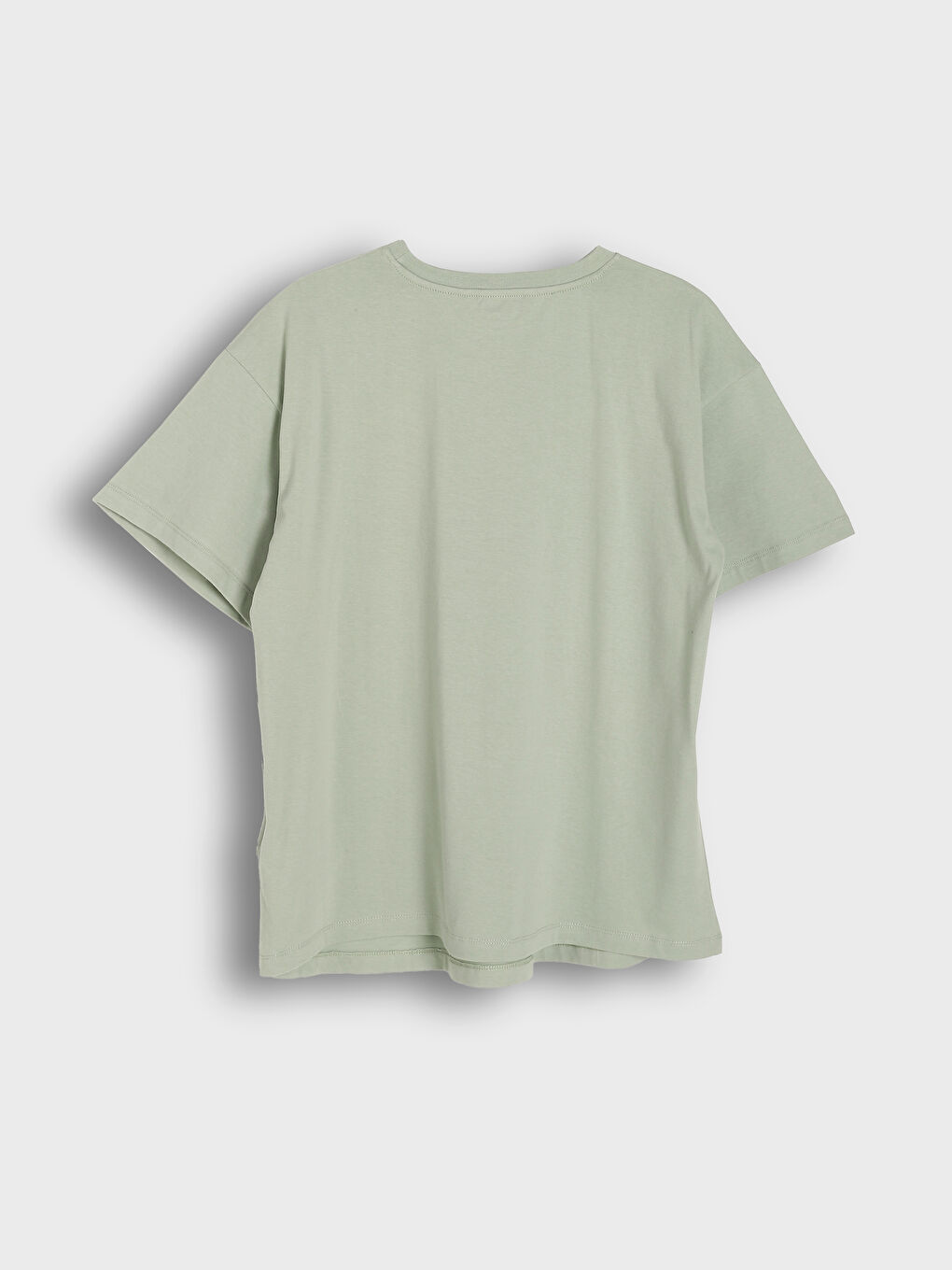 تيشيرت مطبوع بياقة دائرية للسيدات-5