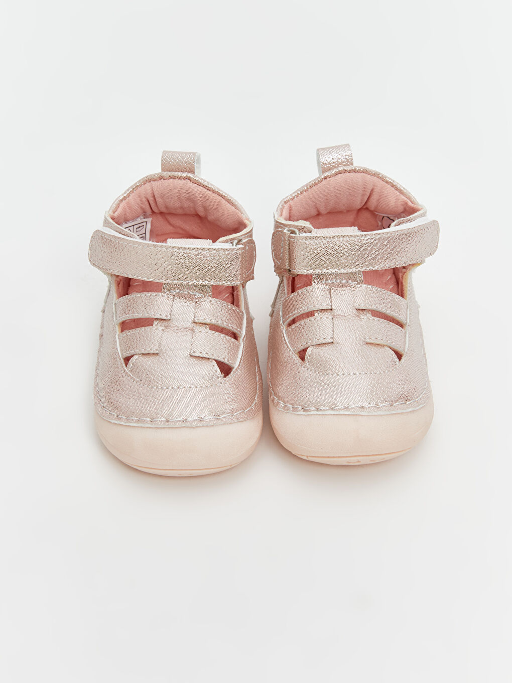Pembe Cırt Cırtlı Kız Bebek İlk Adım Ayakkabısı-2