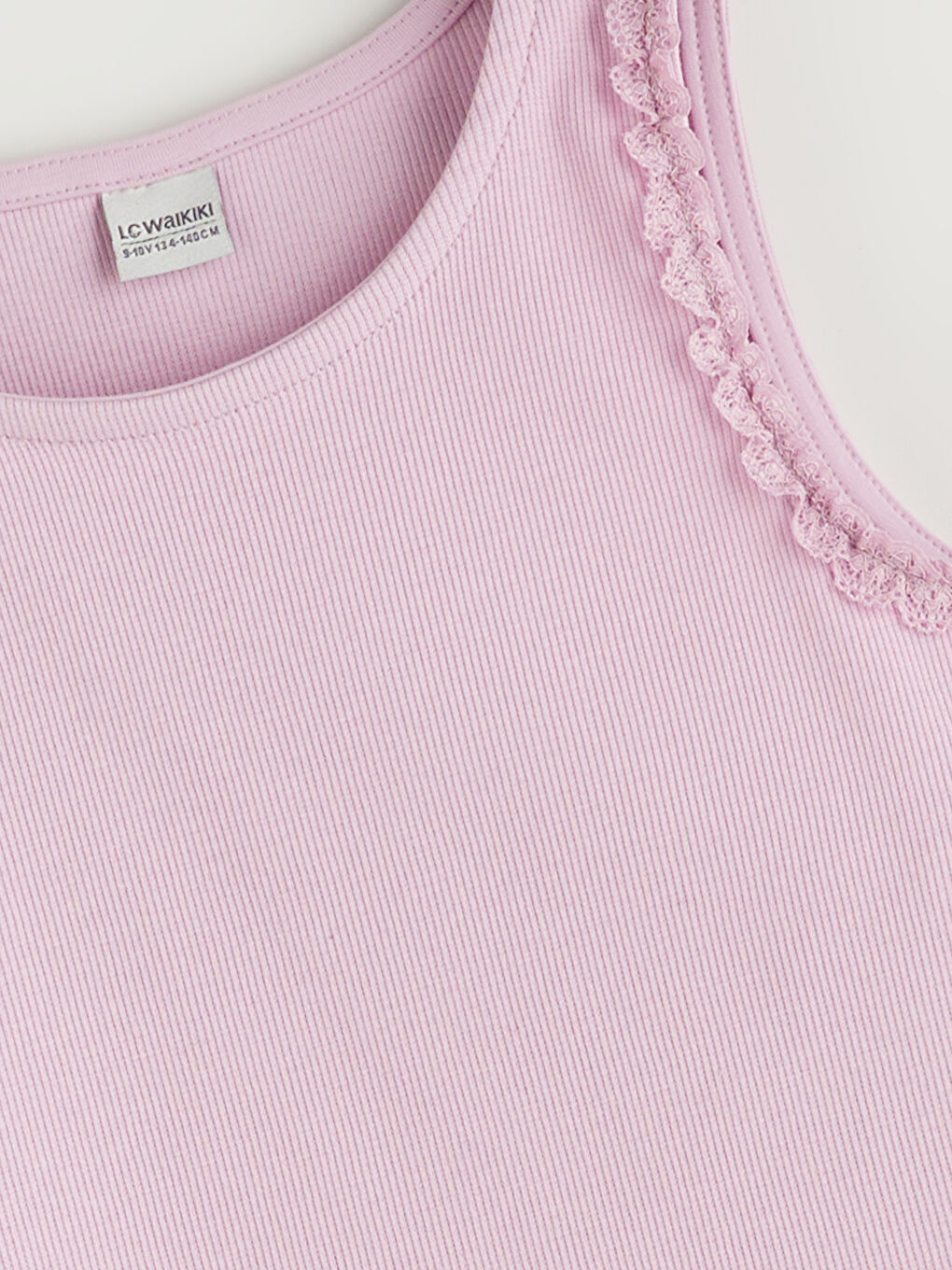 Crew Neck Girl's Crop Singlet -S5MA72Z4-FJN
