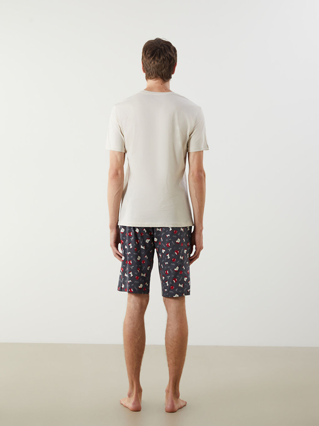 Regular Fit Men's Short Pyjama Set -S5MB04Z8-G5M
