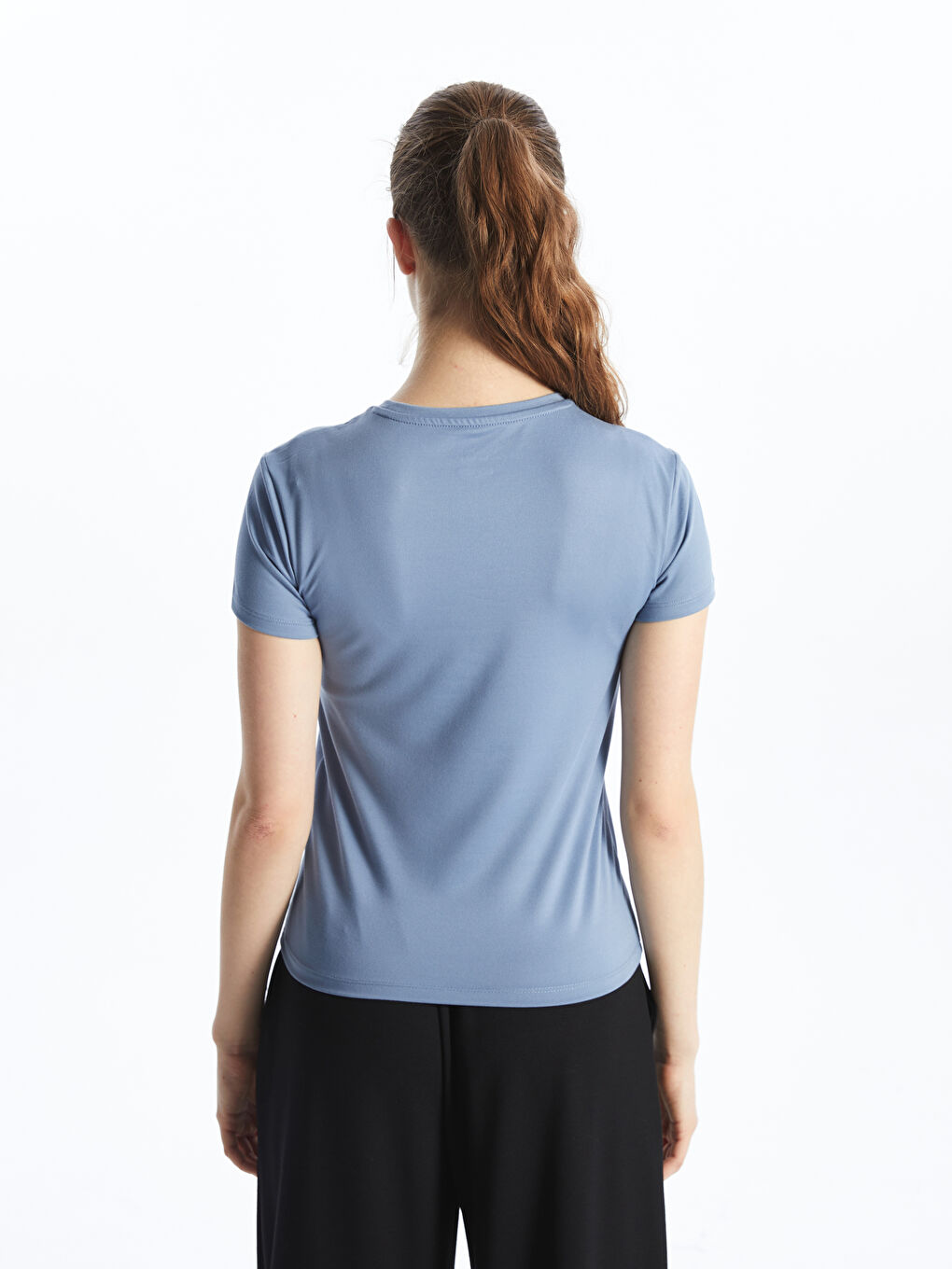 Mavi Bisiklet Yaka Kadın Spor Tişört-3