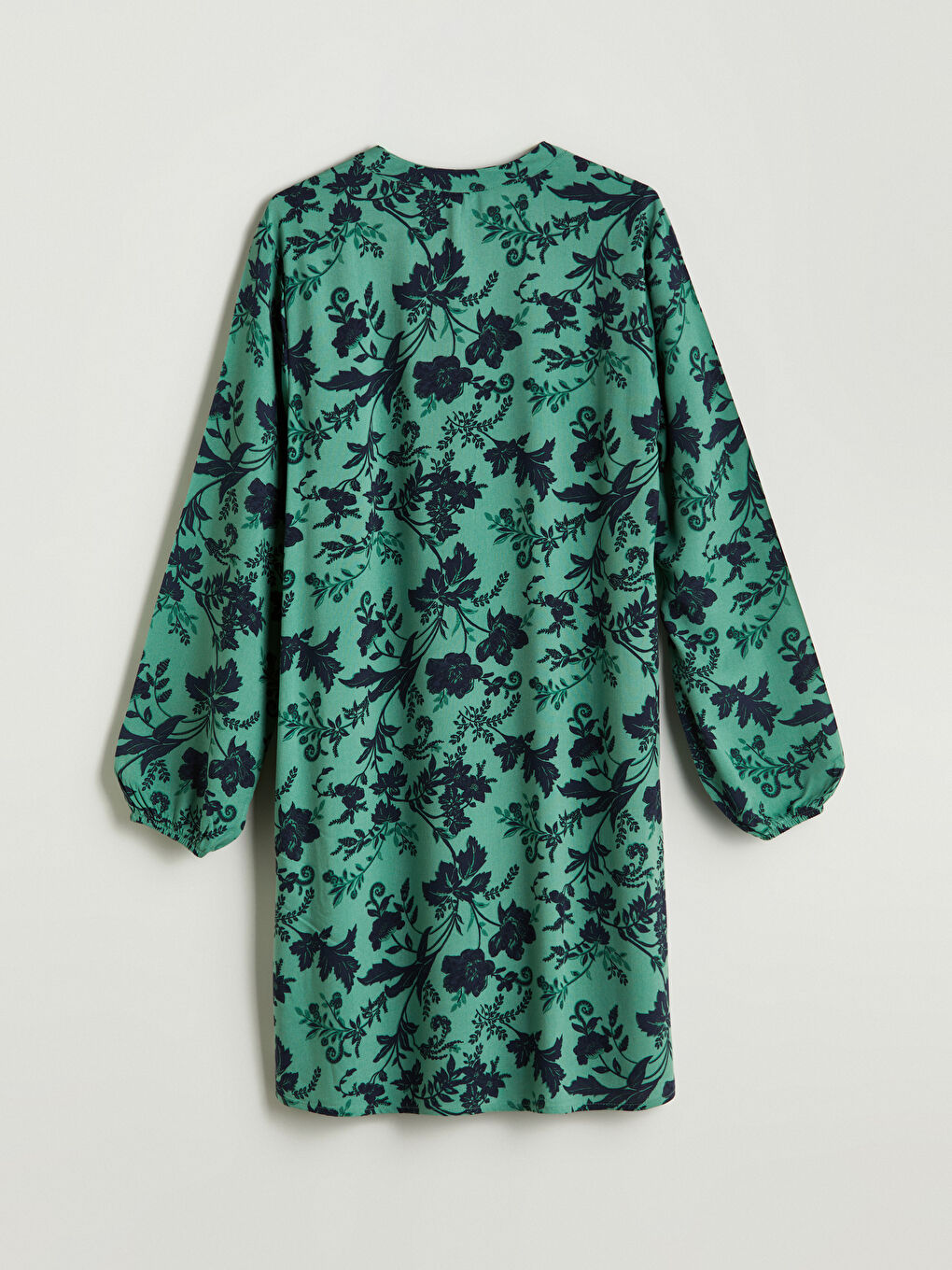 Grandad Collar Floral Women's Tunic -S5MB32Z8-LRR