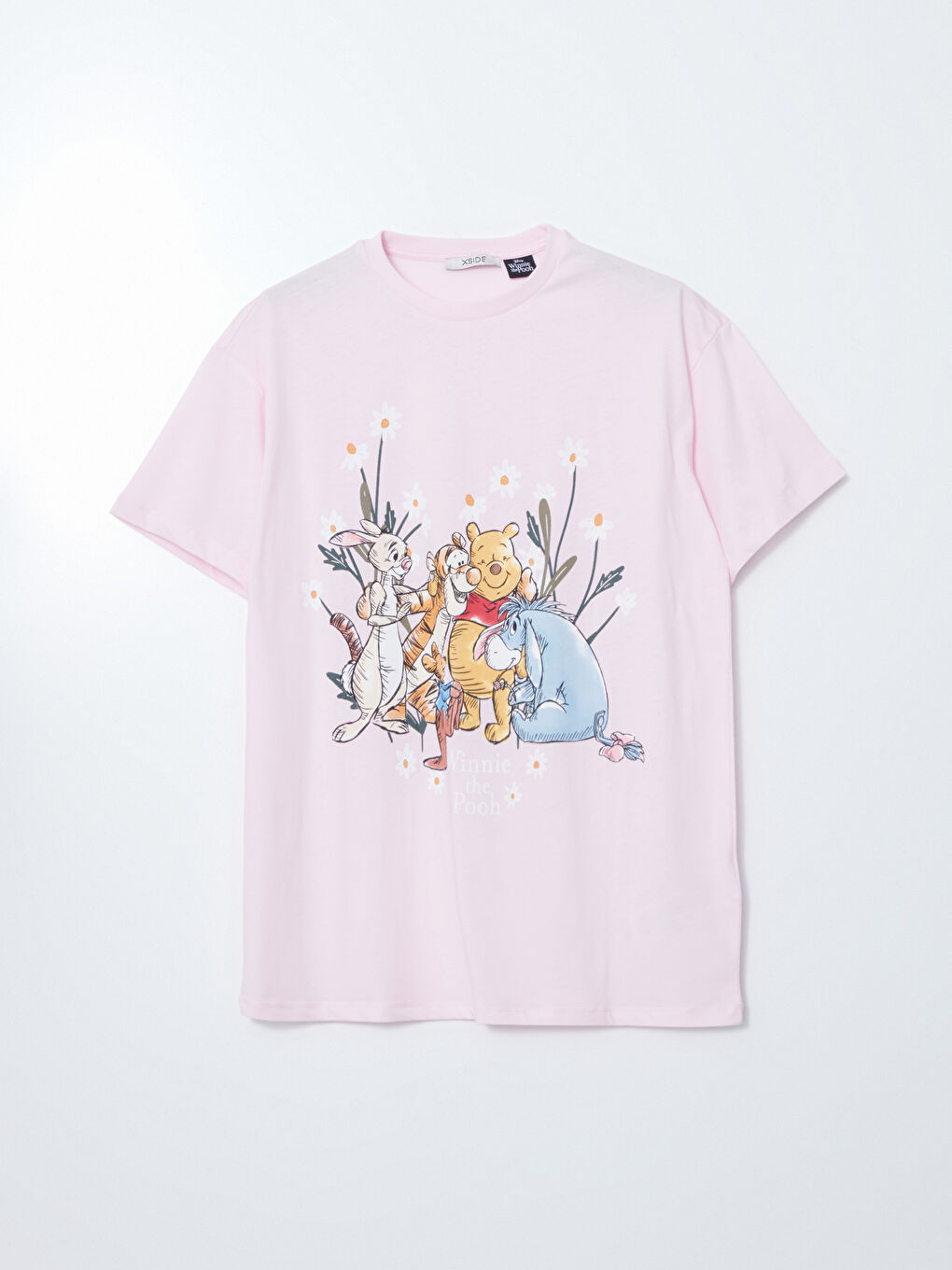 Crew Neck Winnie the Pooh Printed Women's T-shirt -S5MB33Z8-Z1C
